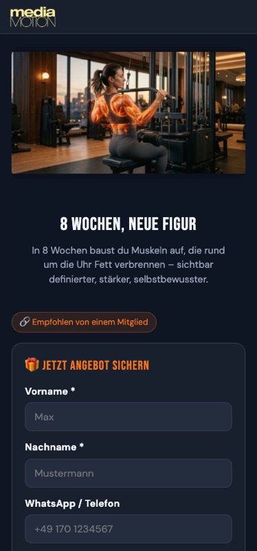 Landingpage Handy